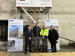 Richtfest der neuen Produktionshalle in Sinsheim (DE)