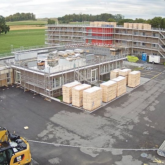 Demontage Modulgebäude Affoltern am Albis