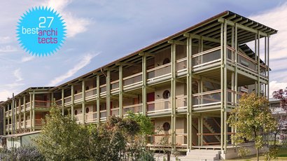 Mehrfamilienhaus Südlaube mit dem best architects 27 Award ausgezeichnet