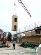 Die neue Turnhalle in Bergdietikon nimmt Formen an