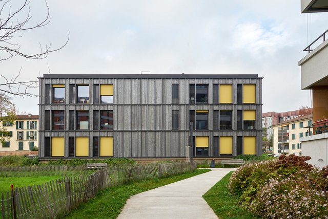 Modulares Holz-Hybridbausystem für Schulen in Genf Modulares Holz-Hybridbausystem für Schulen in Genf