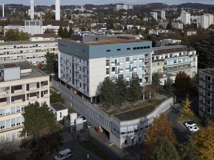 Aufstockung Chuv, Lausanne - Drohnenansicht