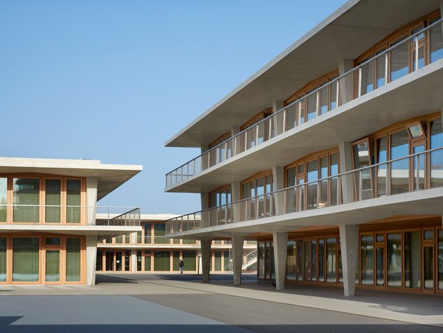 Les Vergers, Meyrin Les Vergers, Meyrin - Ansicht der Terrassen von aussen.