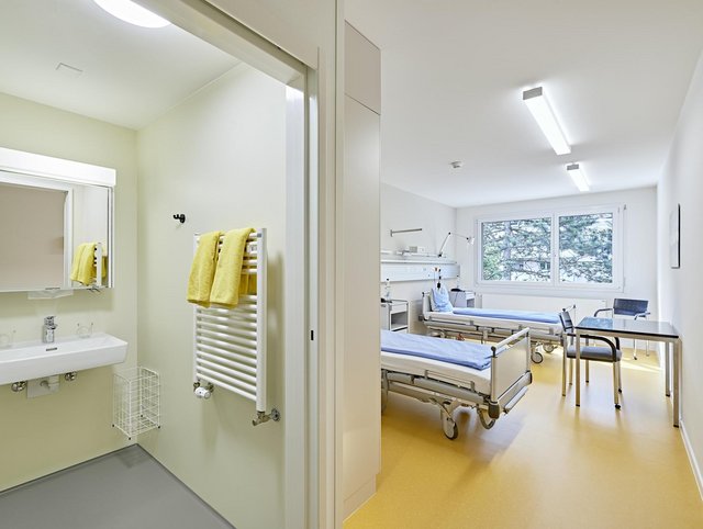 Geriatrische Klinik, St.Gallen - Bettenstation mit modernen Einrichtungen