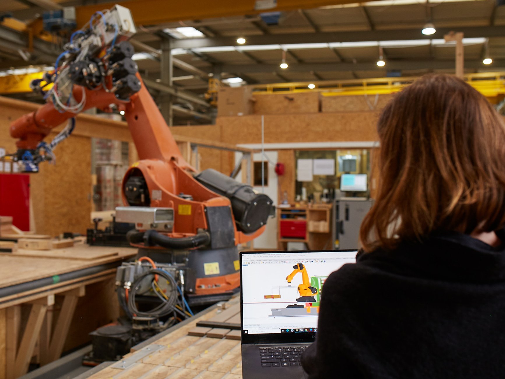 Steuerung der digitalen, robotischen Fertigung