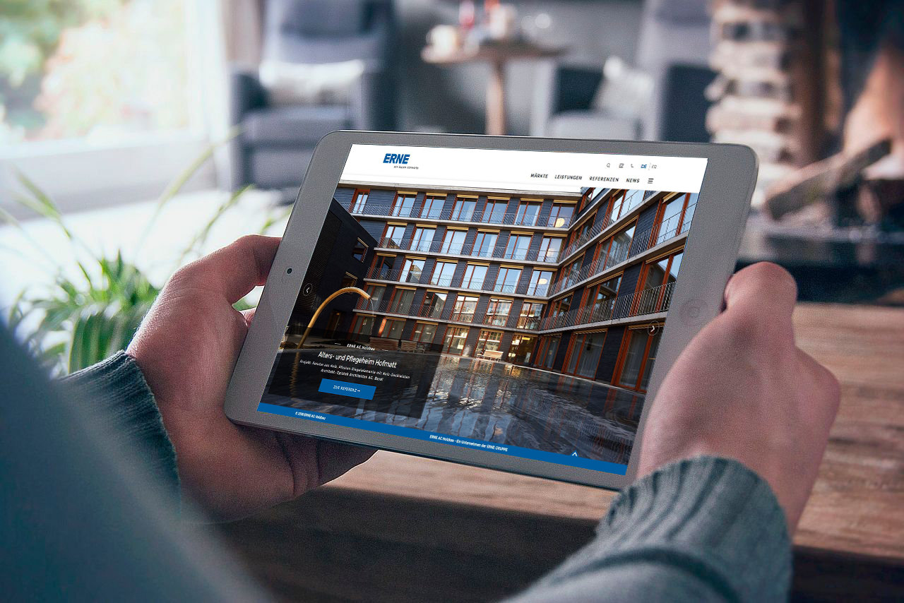 ERNE Holzbau Neue Webseite